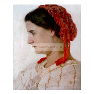 BOE003 Angela Boecklin with a Red Hairnet