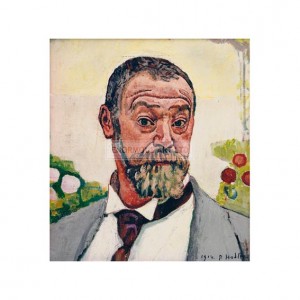 SP019 Ferdinand Hodler Self Portrait + Roses 1914