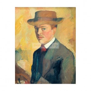 SP005 August Macke Self Portrait With Hat, 1909