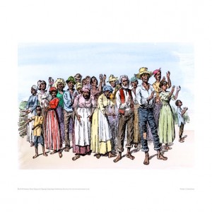 SLA140 Plantation Slaves Singing and Clapping