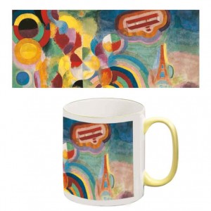 Delaunay Two-Tone Mug: Homage to Bleriot