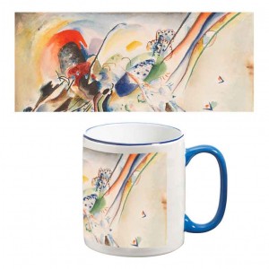 Kandinsky Two-Tone Mug: Study for Picture with Two Red Spots, 1916