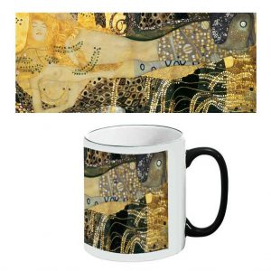 Klimt Two-Tone Mug: Sea Serpents