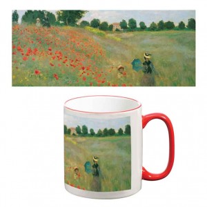 Monet Two-Tone Mug: Poppyfield