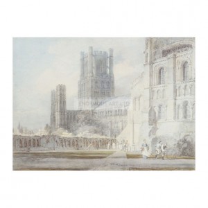 TUR061 Ely Cathedral from the South East, 1794