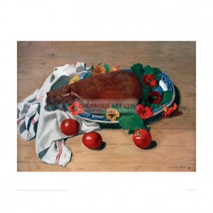 VAL071 Still life with Ham and Tomatoes, 1918