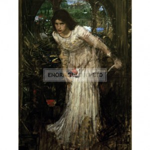 WAT028 The Lady of Shalott (portrait)