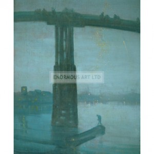 WHI010 Old Battersea Bridge, 1865