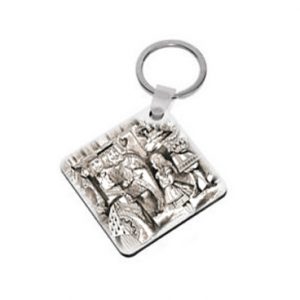Tenniel Keyring: The King and Queen of Tarts